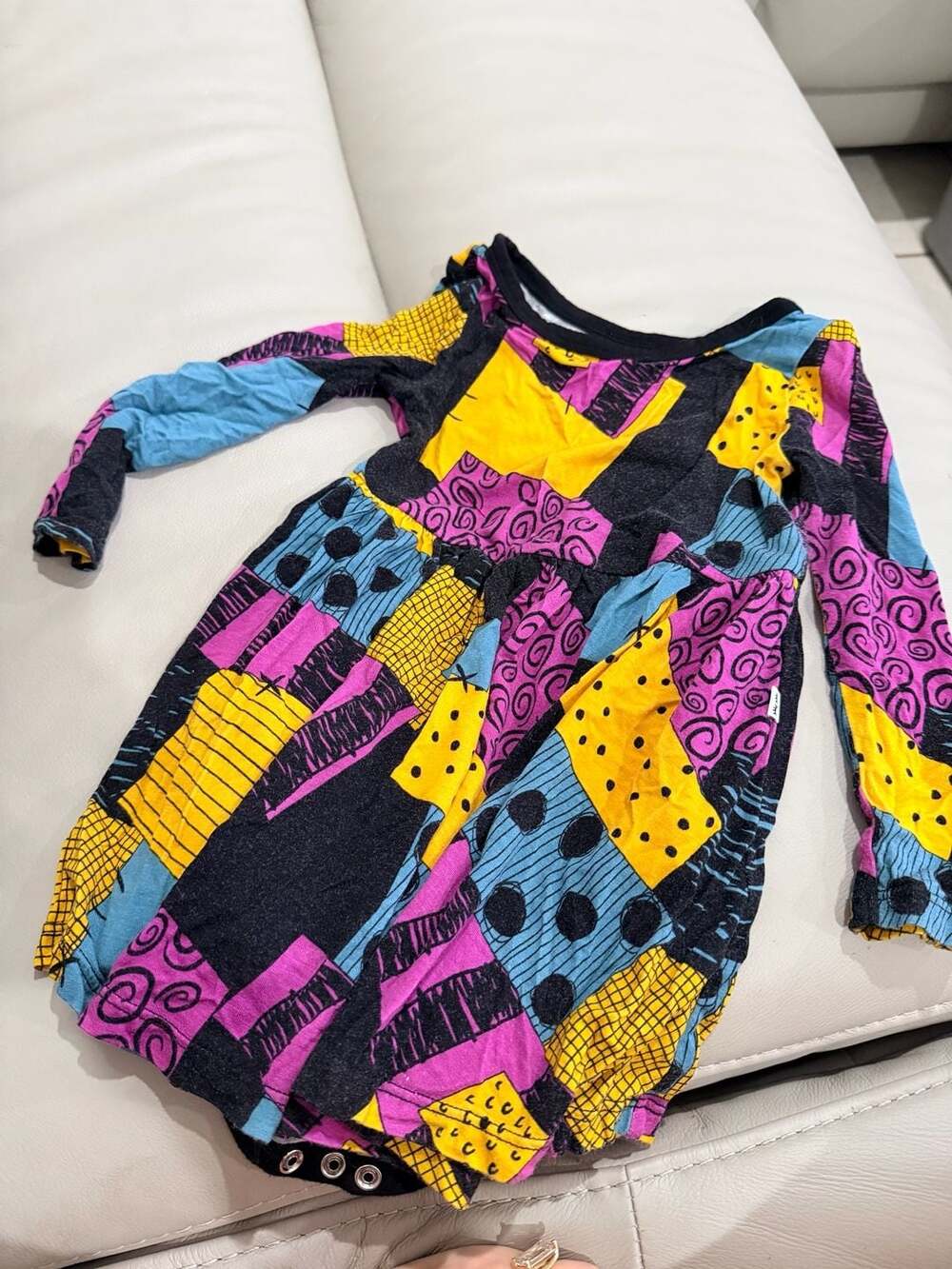 Little Sleepies Sally Patchwork Play Dress Size 18-24 Months Halloween